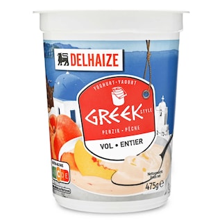 Delhaize | Yoghurt | Greek Style | Perzik 
