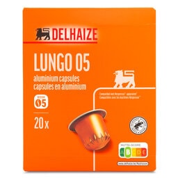 Delhaize | Koffie | Lungo 05 | 20 Caps 