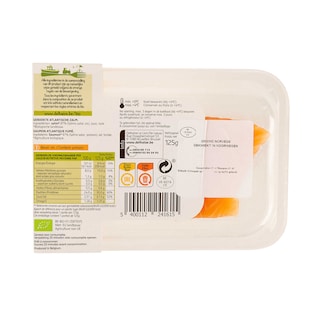 Delhaize | Bio | Filet de saumon | Fumé | Bio 125 gr