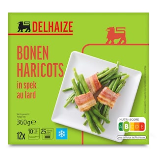 Delhaize | 12 | Haricots vert | Lard 360 gr