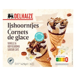 Delhaize | Hoorntjes Vanille -Koffie 