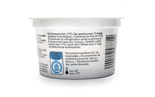 Delhaize | Opgeklopte verse kaas | Aardbei 