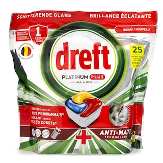 Dreft | Vaatwastabletten | ADW | Platinum+ | Lemon 