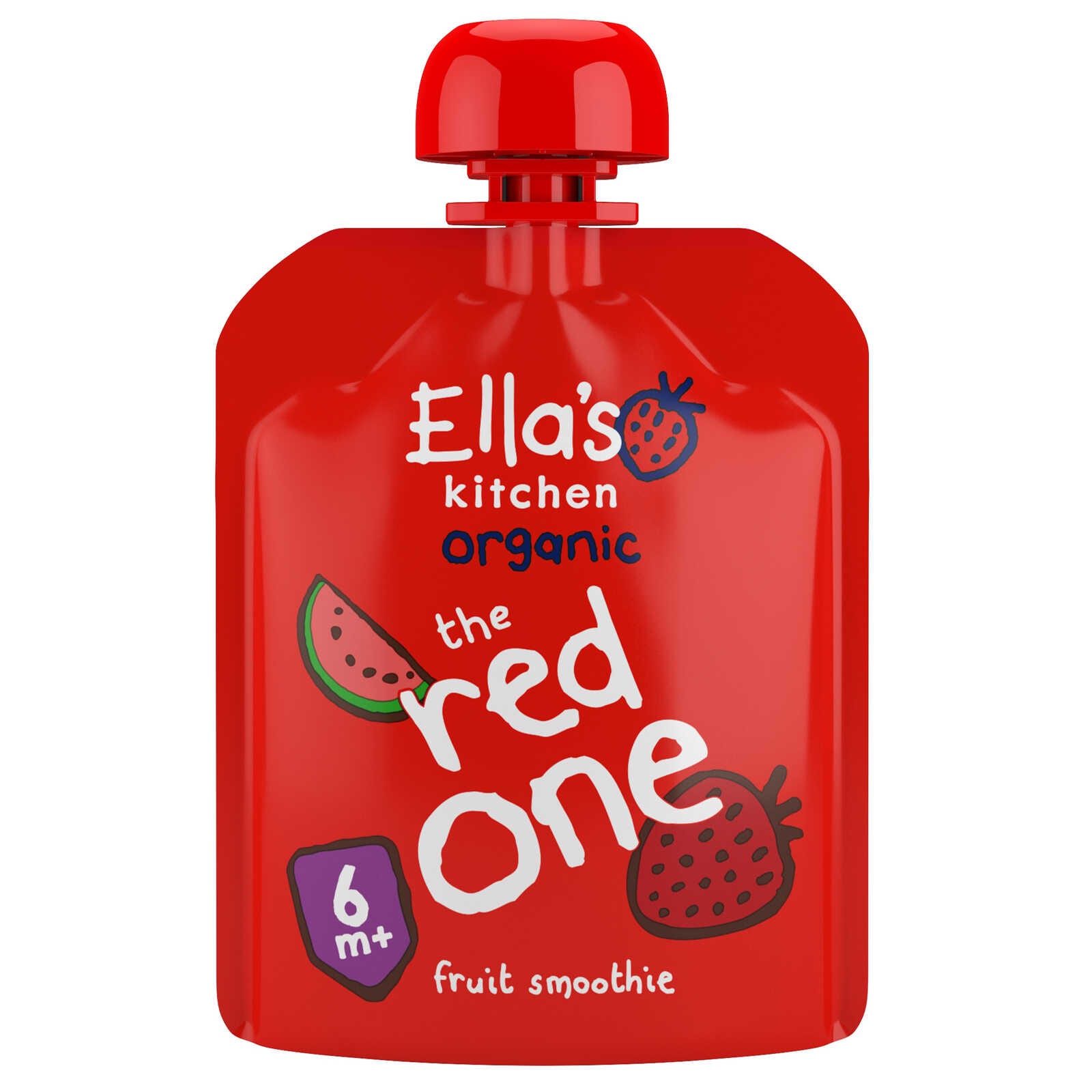 Ella's Kitchen Knijpzak | Red One | 6M | Bio
