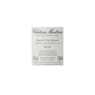 France - Frankrijk | Bordeaux - Saint-Estèphe | Château Montrose 2012 