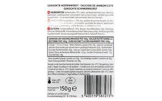 Delhaize | Saucisson de jambon 150 gr