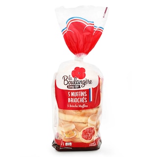 La Boulangère | Muffin Brioché | 5 Stuks 