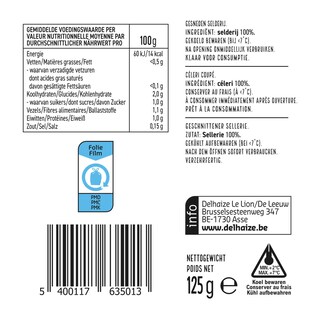 Delhaize | Snack | Céleri blanc 125 gr