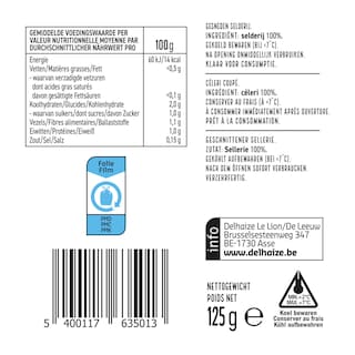 Delhaize | Snack | Bleekselderij 125 gr
