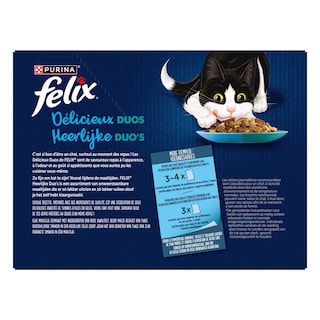 Felix | Aliment Chat | Délicieux Duos | Poisson 