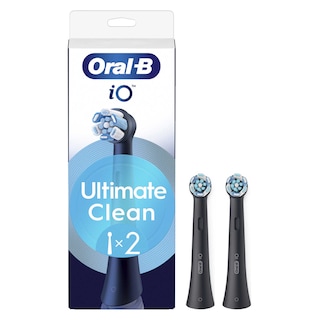 Oral-B | 2 Opzetborstels | IO Ultimate Clean | Zwart 
