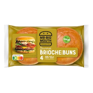 Mr.BigMouth | Bun | Brioche | Sans lactose 4 pc