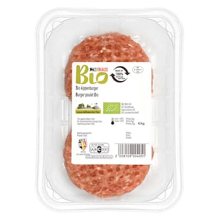 Delhaize | Bio | Kipburger natuur | Bio +/- 250 gr