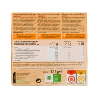 Delhaize | Barres | Fourré | Fruits rouges 