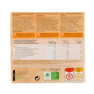 Delhaize | Barres | Fourré | Fruits rouges 