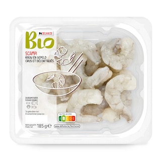 Delhaize | Bio | Scampi's | Rauw | Gepeld | Natuur | Bio 