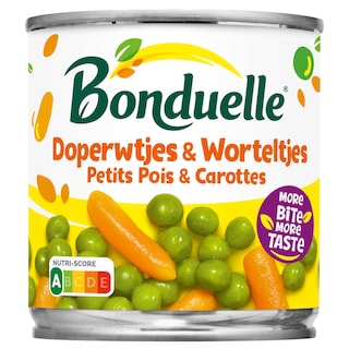 Bonduelle | Doperwtjes-Wortelen | Zeer fijn 