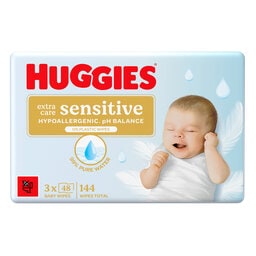 Huggies | Lingettes | Extra Care | Sensible 3 x 48 pc