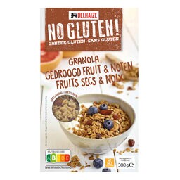 Delhaize | No-Gluten&nbsp;!&nbsp; | Flocons d'avoine | Noix de cajoux | Noisettes | Amanades 300 gr
