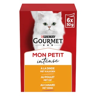 Gourmet | Mon Petit | Kattenvoeding | Adult | Saus | Volaille 6 x 50 gr