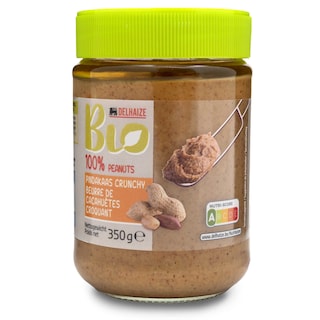 Delhaize | Beurre cacahuètes | Crunchy | Bio 