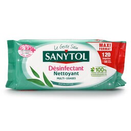 Sanytol | Lingettes multi-usage 120 pc