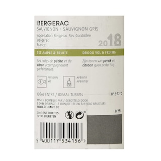 France - Frankrijk | Sud-Ouest - Bergerac | Bergerac Blanc Sec 2018 