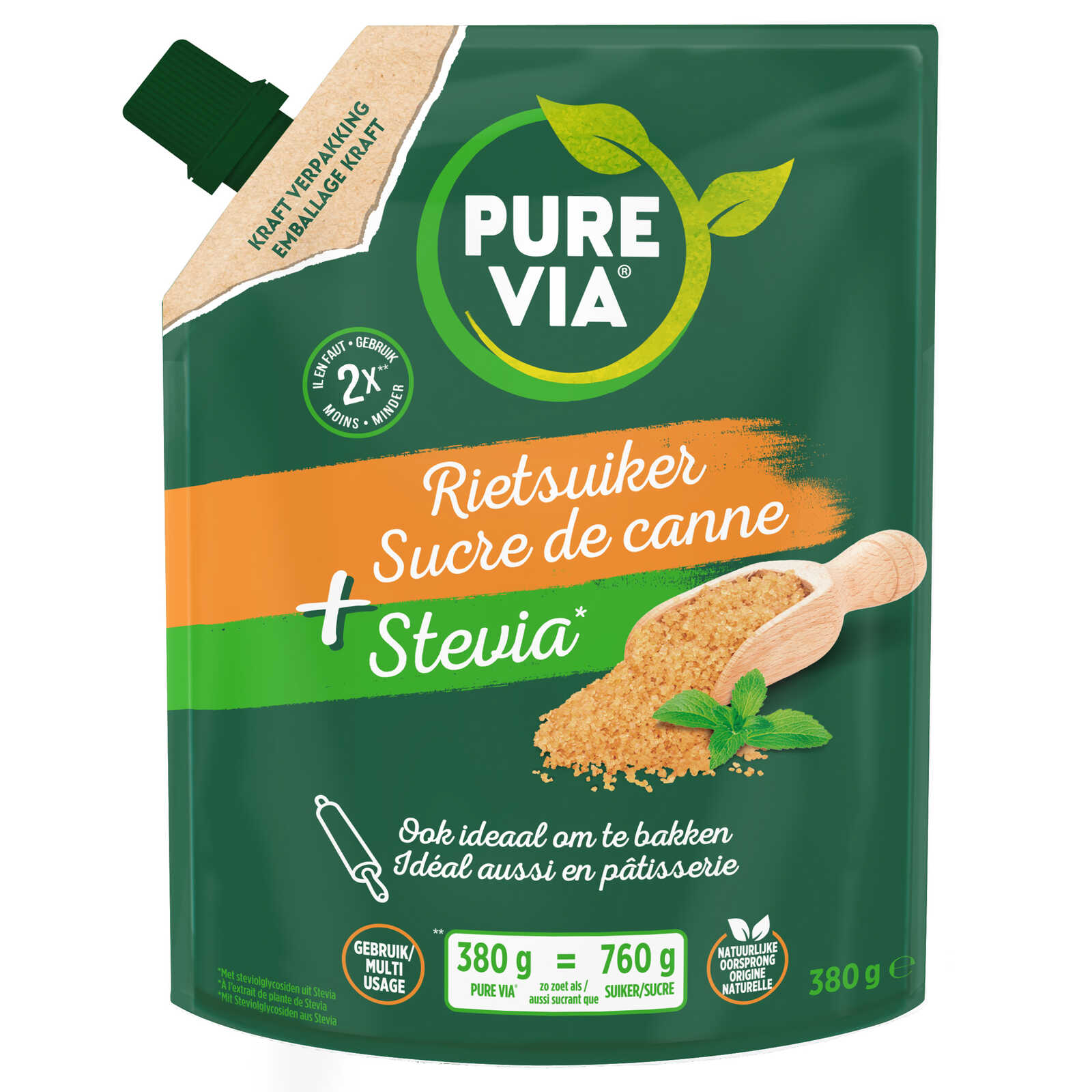 Pure Via Zoetstof | Alternatieve rietsuiker & stevia