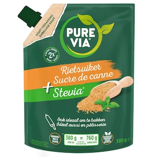 Pure Via | Zoetstof | Alternatieve rietsuiker & stevia 