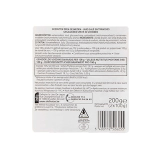 Delhaize | Ontbijtspek  | 2x100g 200 gr
