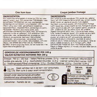 Delhaize | Croque | Poulet | Jambon et fromage 250 gr
