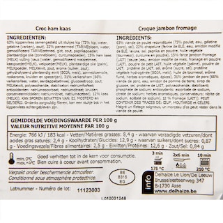 Delhaize | Croc | Kip | Ham en kaas 