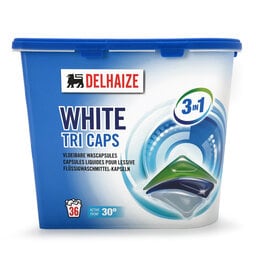 Delhaize | Capsules liquides pour lessive | Blanc 