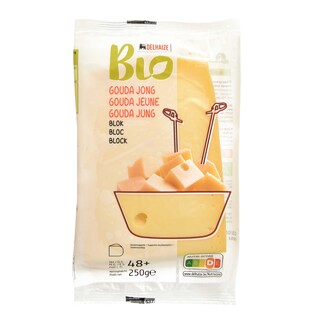 Delhaize | Bio | Gouda | Jeune | Bloc | Bio 250 gr