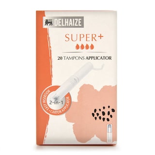 Delhaize | Tampons | Applicator | Super+ 20 pc