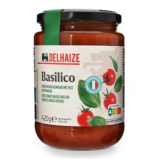 Delhaize | Saus | Tomate | Basilicum 