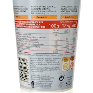 Delhaize | Yoghurt | Grieks | 10% v.g. 
