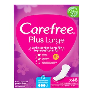 Carefree | Inlegkruisjes | Plus | Large | Fresh 48 st