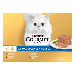 Gourmet | Kattenvoeding | Adult | Mousse | Mix 24 x 85 gr