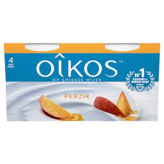 Oikos | Yaourt | Pêche | A la grecque 4 x 115 gr