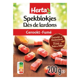 Herta | Spek | Blokjes | Gerookt 200 gr