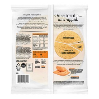 No Fairytales | Tortilla wraps | Zoete aardappel 200 gr