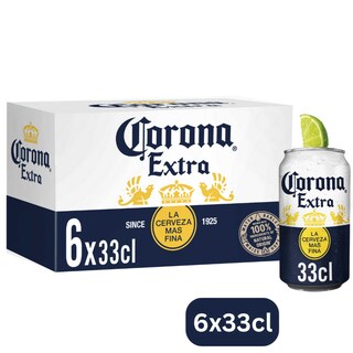 Corona Extra | Corona Extra Bier | Pils | 4,5% alc | Blik 6 x 33 cl