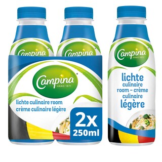 Campina | Crème fraîche | 4% M.G. | 2ème 1/2 prix 