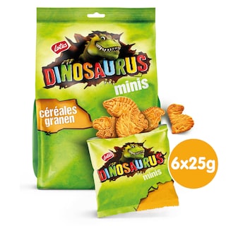 Lotus | Dinosaurus | Biscuit | Mini | Céréales | Snack pack 