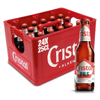Cristal | Bière | Blonde | Pils | 5% | Bouteille 24 x 25 cl