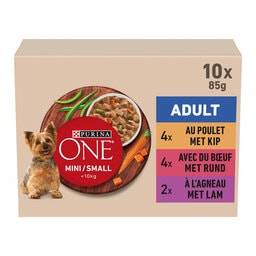 Purina ONE | Aliment Chien | Mini | Sauce | Viandes 