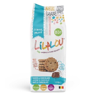 LilaLou Biscuits | Koekjes | Haver & Chocolade | Bio 117 gr