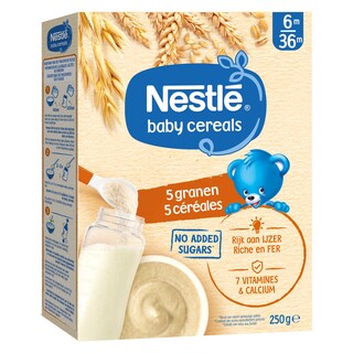 Nestlé | Baby Cereals | Granen | 5 Granen  | Baby | 6 maanden 250 gr