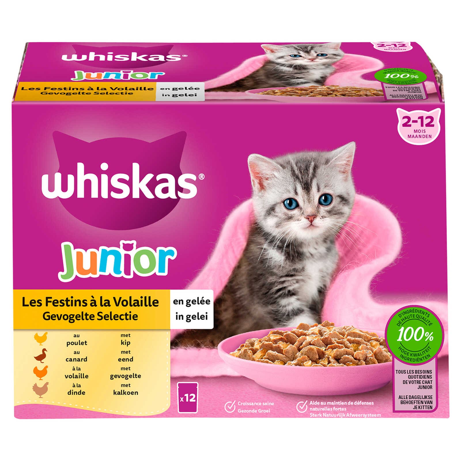 Whiskas Kattenvoer | Gevogelte | Junior
